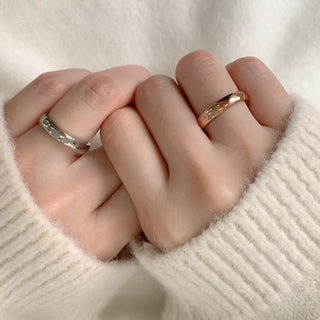 Non-tarnishing Surgical Steel Cushion Volume Couple Rings
