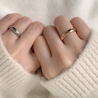 Non-tarnishing Surgical Steel Cushion Volume Couple Rings