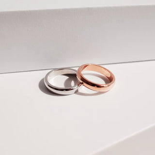 Non-tarnishing Surgical Steel Cushion Volume Couple Rings