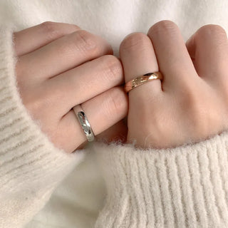 Non-tarnishing Surgical Steel Cushion Volume Couple Rings