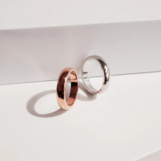 Non-tarnishing Surgical Steel Cushion Volume Couple Rings