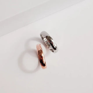 Non-tarnishing Surgical Steel Cushion Volume Couple Rings
