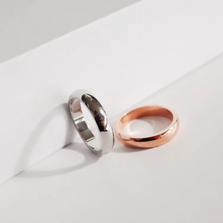 Non-tarnishing Surgical Steel Cushion Volume Couple Rings