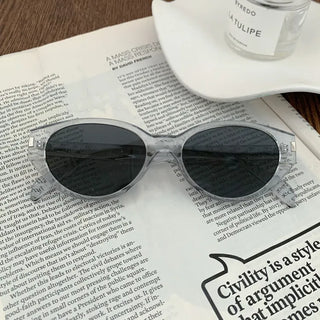 Round Cat's Eye UV Protection Color Tinted Sunglasses Glasses