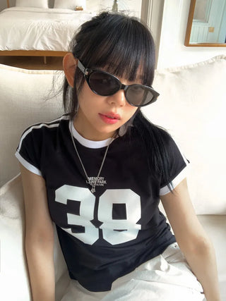 Round Cat's Eye UV Protection Color Tinted Sunglasses Glasses