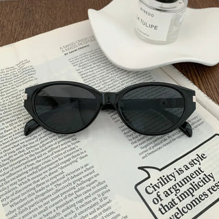 Round Cat's Eye UV Protection Color Tinted Sunglasses Glasses