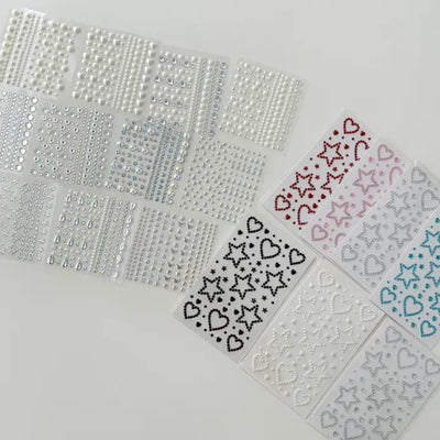 Festival Cubic Glitter Heart Star Charms Earring Face & Body Stickers