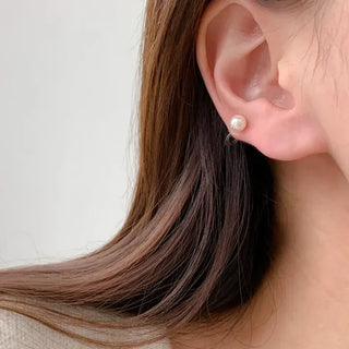 Rudy Pearl Silicone Hypoallergenic Ear Cuff Clip-ons 3 Sizes