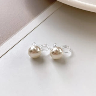 Rudy Pearl Silicone Hypoallergenic Ear Cuff Clip-ons 3 Sizes
