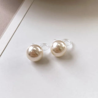 Rudy Pearl Silicone Hypoallergenic Ear Cuff Clip-ons 3 Sizes