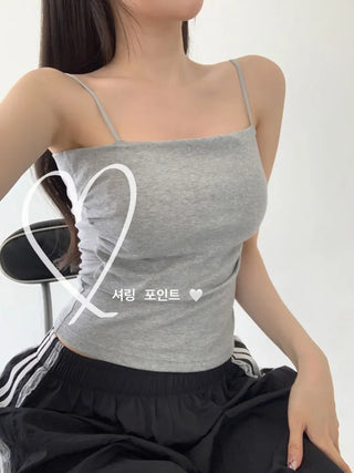 Daily Basic Lineup Cotton Cup Bralettes Cooling Strap Sleeveless Tops Collection