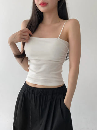Daily Basic Lineup Cotton Cup Bralettes Cooling Strap Sleeveless Tops Collection