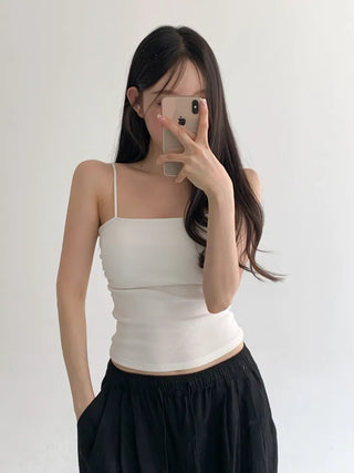 Daily Basic Lineup Cotton Cup Bralettes Cooling Strap Sleeveless Tops Collection