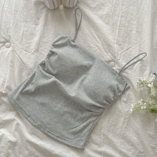 Daily Basic Lineup Cotton Cup Bralettes Cooling Strap Sleeveless Tops Collection