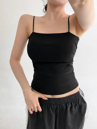 Daily Basic Lineup Cotton Cup Bralettes Cooling Strap Sleeveless Tops Collection