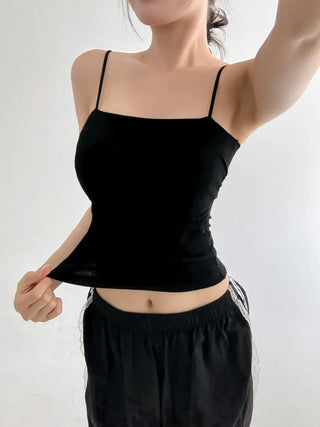 Daily Basic Lineup Cotton Cup Bralettes Cooling Strap Sleeveless Tops Collection
