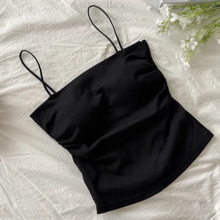 Daily Basic Lineup Cotton Cup Bralettes Cooling Strap Sleeveless Tops Collection