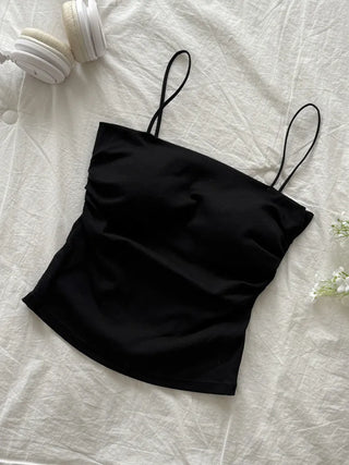 Daily Basic Lineup Cotton Cup Bralettes Cooling Strap Sleeveless Tops Collection