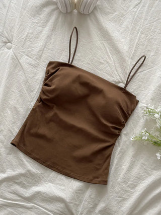 Daily Basic Lineup Cotton Cup Bralettes Cooling Strap Sleeveless Tops Collection