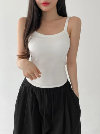 Daily Basic Lineup Cotton Cup Bralettes Cooling Strap Sleeveless Tops Collection