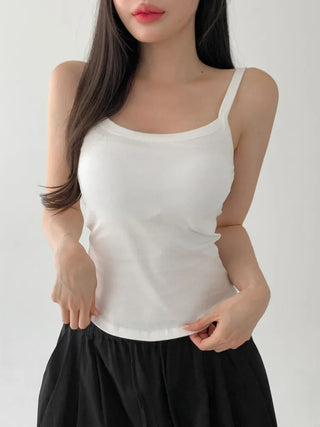 Daily Basic Lineup Cotton Cup Bralettes Cooling Strap Sleeveless Tops Collection