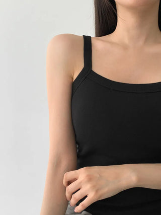 Daily Basic Lineup Cotton Cup Bralettes Cooling Strap Sleeveless Tops Collection