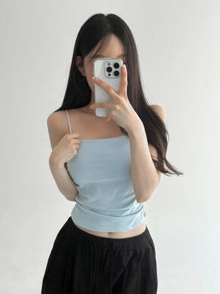 Daily Basic Lineup Cotton Cup Bralettes Cooling Strap Sleeveless Tops Collection