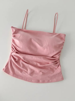 Daily Basic Lineup Cotton Cup Bralettes Cooling Strap Sleeveless Tops Collection
