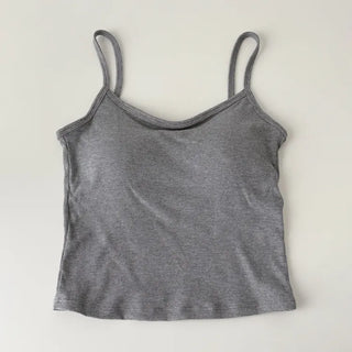Daily Basic Lineup Cotton Cup Bralettes Cooling Strap Sleeveless Tops Collection