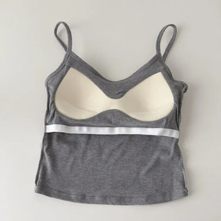 Daily Basic Lineup Cotton Cup Bralettes Cooling Strap Sleeveless Tops Collection