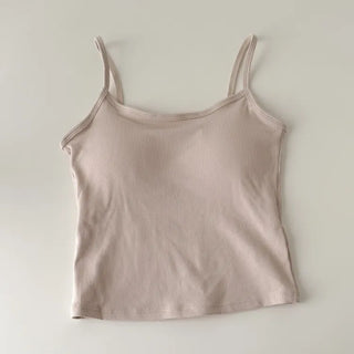 Daily Basic Lineup Cotton Cup Bralettes Cooling Strap Sleeveless Tops Collection