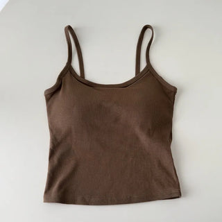 Daily Basic Lineup Cotton Cup Bralettes Cooling Strap Sleeveless Tops Collection