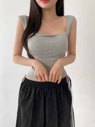 Daily Basic Lineup Cotton Cup Bralettes Cooling Strap Sleeveless Tops Collection