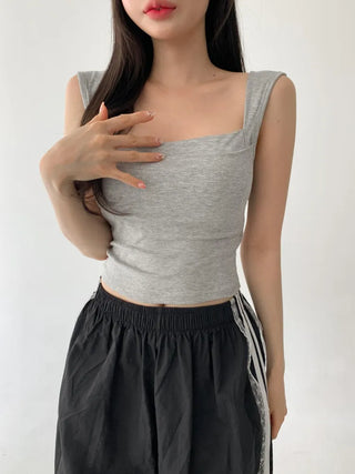 Daily Basic Lineup Cotton Cup Bralettes Cooling Strap Sleeveless Tops Collection