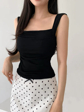 Daily Basic Lineup Cotton Cup Bralettes Cooling Strap Sleeveless Tops Collection