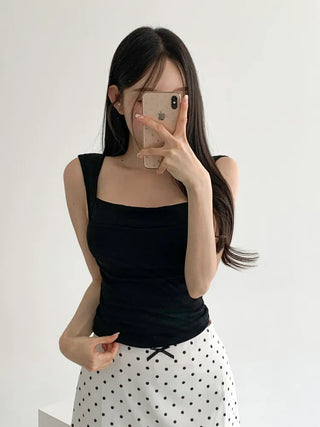 Daily Basic Lineup Cotton Cup Bralettes Cooling Strap Sleeveless Tops Collection