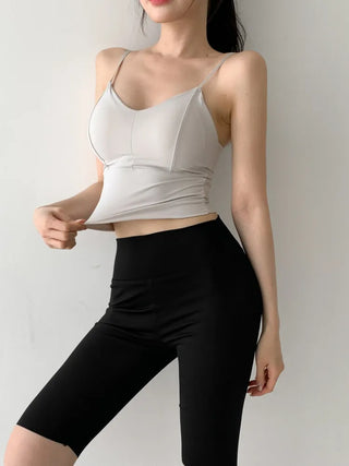 Daily Basic Lineup Cotton Cup Bralettes Cooling Strap Sleeveless Tops Collection