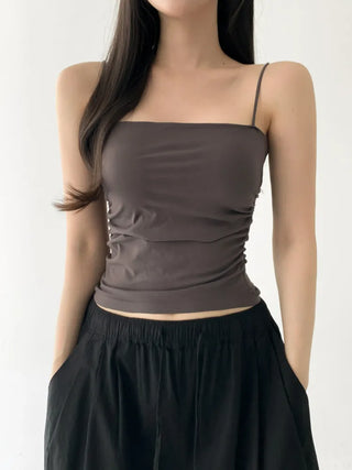Daily Basic Lineup Cotton Cup Bralettes Cooling Strap Sleeveless Tops Collection
