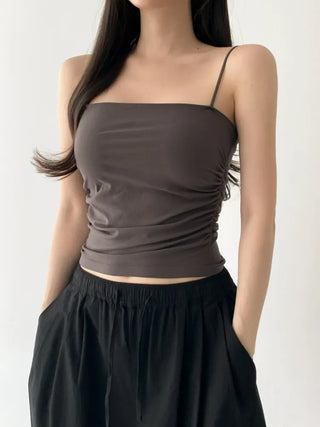 Daily Basic Lineup Cotton Cup Bralettes Cooling Strap Sleeveless Tops Collection