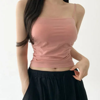 Daily Basic Lineup Cotton Cup Bralettes Cooling Strap Sleeveless Tops Collection