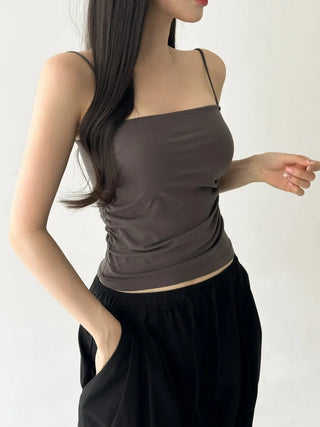 Daily Basic Lineup Cotton Cup Bralettes Cooling Strap Sleeveless Tops Collection