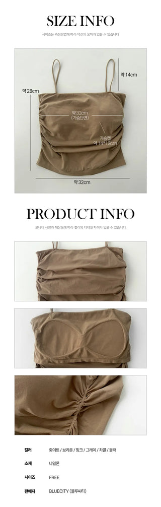 Daily Basic Lineup Cotton Cup Bralettes Cooling Strap Sleeveless Tops Collection