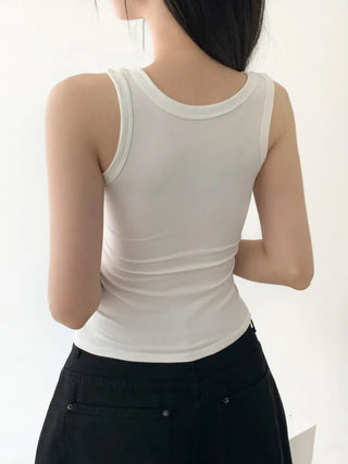 Daily Basic Lineup Cotton Cup Bralettes Cooling Strap Sleeveless Tops Collection