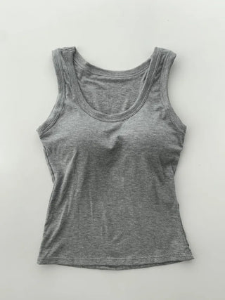 Daily Basic Lineup Cotton Cup Bralettes Cooling Strap Sleeveless Tops Collection