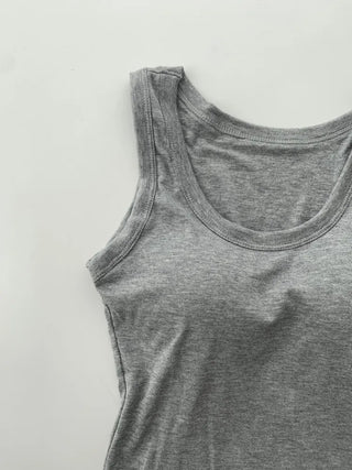 Daily Basic Lineup Cotton Cup Bralettes Cooling Strap Sleeveless Tops Collection