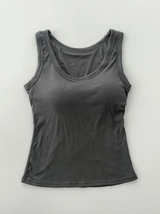 Daily Basic Lineup Cotton Cup Bralettes Cooling Strap Sleeveless Tops Collection