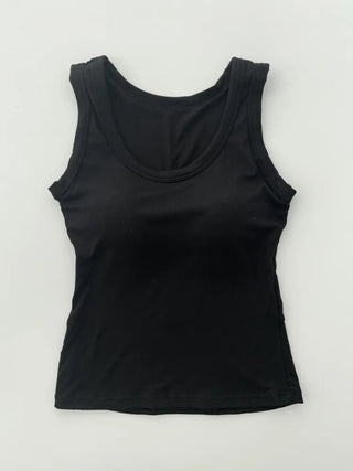 Daily Basic Lineup Cotton Cup Bralettes Cooling Strap Sleeveless Tops Collection