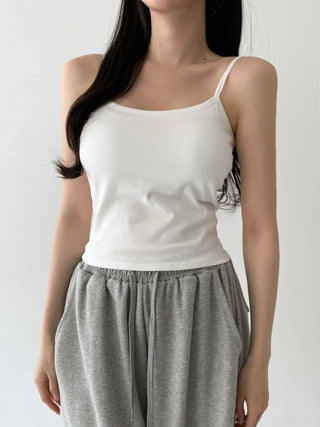 Daily Basic Lineup Cotton Cup Bralettes Cooling Strap Sleeveless Tops Collection