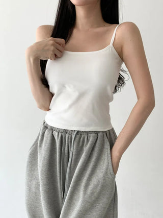 Daily Basic Lineup Cotton Cup Bralettes Cooling Strap Sleeveless Tops Collection
