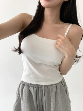 Daily Basic Lineup Cotton Cup Bralettes Cooling Strap Sleeveless Tops Collection
